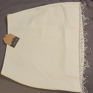 Rhinestone Fringe Mini Skirt